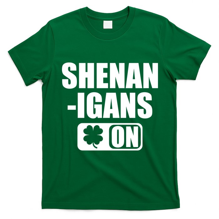 Shenanigans On Drink Mode St. Patrick's Day Clover T-Shirt
