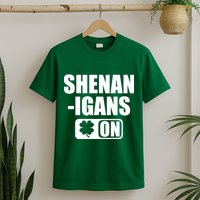 Shenanigans On Drink Mode St. Patrick's Day Clover T-Shirt