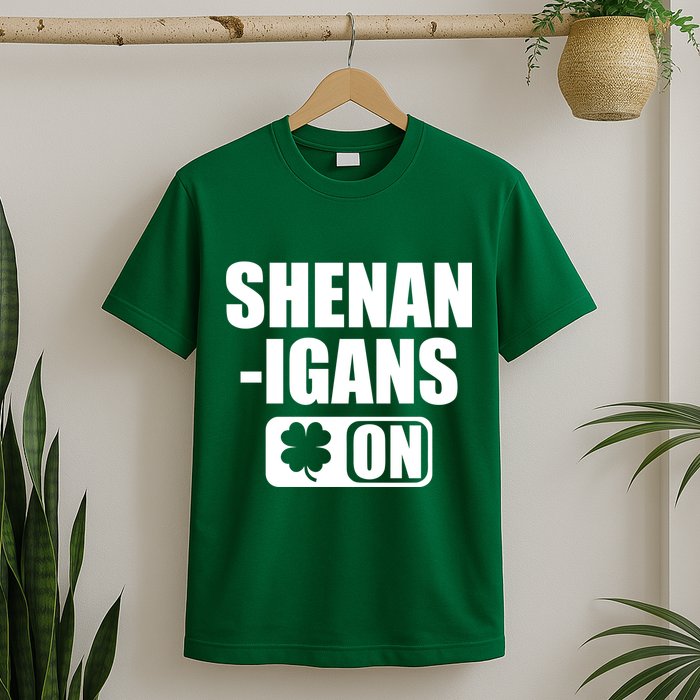 Shenanigans On Drink Mode St. Patrick's Day Clover T-Shirt