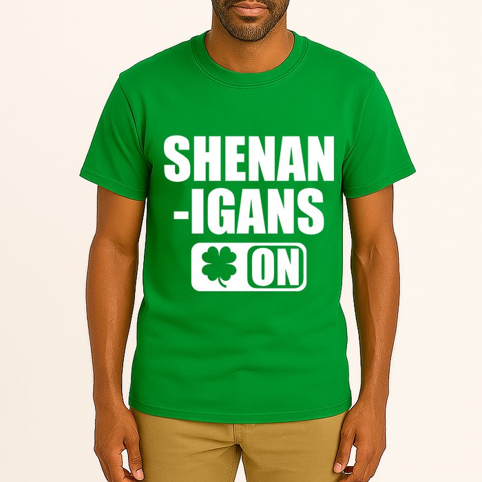 Shenanigans On Drink Mode St. Patrick's Day Clover Tall T-Shirt