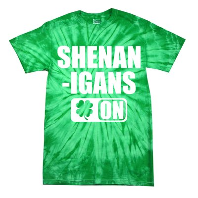 Shenanigans On Drink Mode St. Patrick's Day Clover Tie-Dye T-Shirt