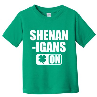 Shenanigans On Drink Mode St. Patrick's Day Clover Toddler T-Shirt