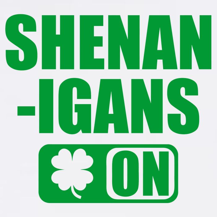 Shenanigans On Drink Mode St. Patrick's Day Clover Garment-Dyed Sweatshirt