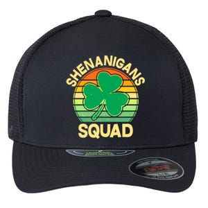 Shenanigans Squad Shamrock St Patricks Day Flexfit Unipanel Trucker Cap