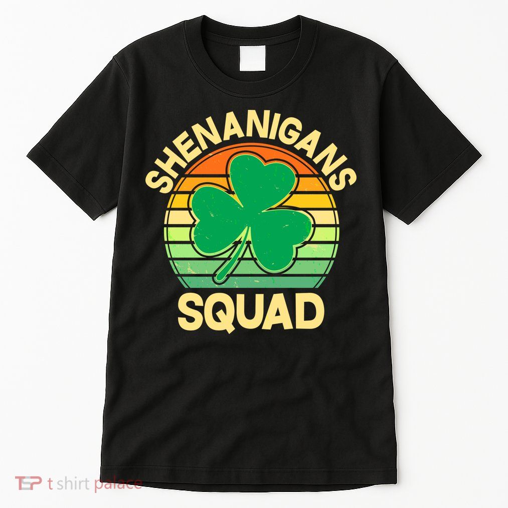 Shenanigans Squad Shamrock St Patricks Day Tall T-Shirt