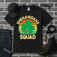Shenanigans Squad Shamrock St Patricks Day Tall T-Shirt
