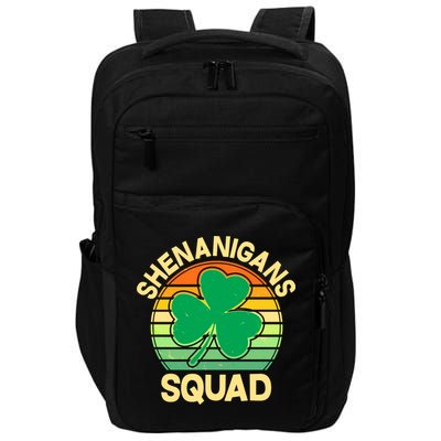 Shenanigans Squad Shamrock St Patricks Day Impact Tech Backpack