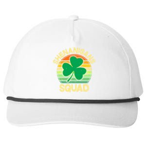 Shenanigans Squad Shamrock St Patricks Day Snapback Five-Panel Rope Hat