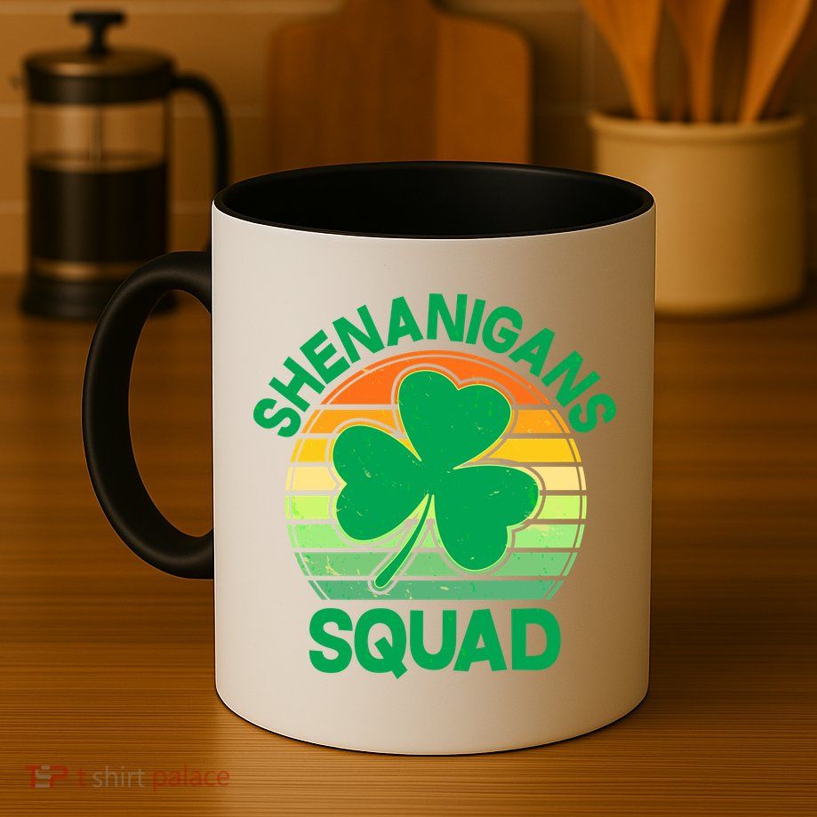 Shenanigans Squad Shamrock St Patricks Day Mug