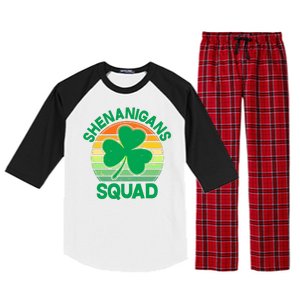 Shenanigans Squad Shamrock St Patricks Day Raglan Sleeve Pajama Set