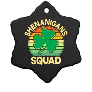 Shenanigans Squad Shamrock St Patricks Day Ceramic Star Ornament