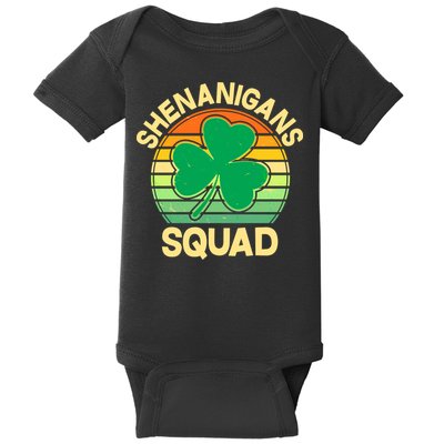 Shenanigans Squad Shamrock St Patricks Day Baby Bodysuit