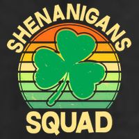 Shenanigans Squad Shamrock St Patricks Day Golf Towel