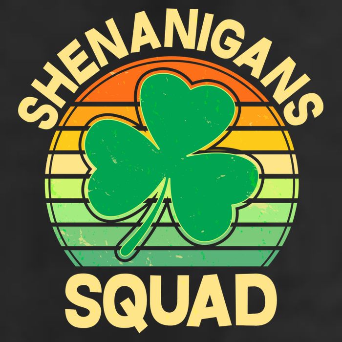 Shenanigans Squad Shamrock St Patricks Day Golf Towel