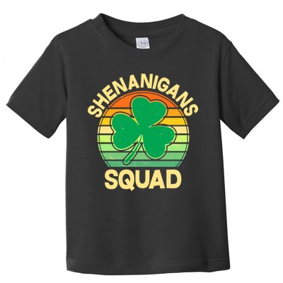Shenanigans Squad Shamrock St Patricks Day Toddler T-Shirt