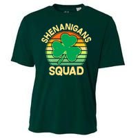 Shenanigans Squad Shamrock St Patricks Day Cooling Performance Crew T-Shirt