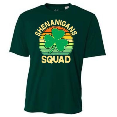 Shenanigans Squad Shamrock St Patricks Day Cooling Performance Crew T-Shirt