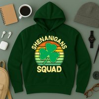 Shenanigans Squad Shamrock St Patricks Day Hoodie