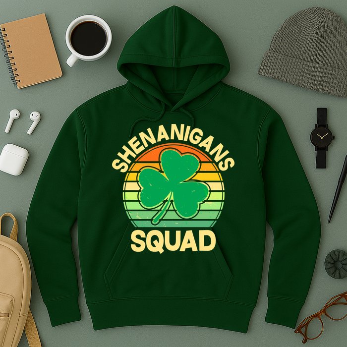 Shenanigans Squad Shamrock St Patricks Day Hoodie
