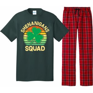 Shenanigans Squad Shamrock St Patricks Day Pajama Set