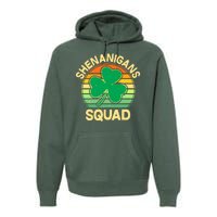 Shenanigans Squad Shamrock St Patricks Day Premium Hoodie