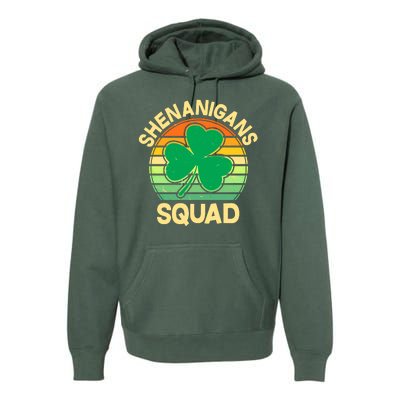 Shenanigans Squad Shamrock St Patricks Day Premium Hoodie