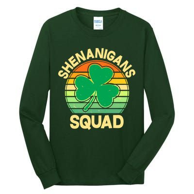 Shenanigans Squad Shamrock St Patricks Day Tall Long Sleeve T-Shirt