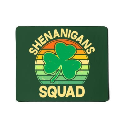 Shenanigans Squad Shamrock St Patricks Day Mousepad