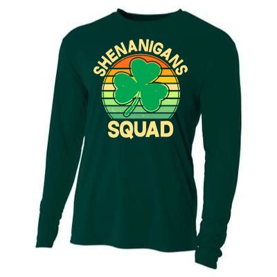 Shenanigans Squad Shamrock St Patricks Day Cooling Performance Long Sleeve Crew