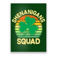 Shenanigans Squad Shamrock St Patricks Day Poster