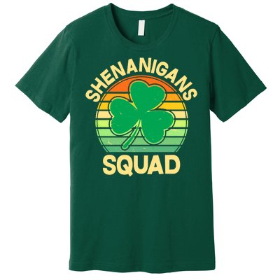 Shenanigans Squad Shamrock St Patricks Day Premium T-Shirt