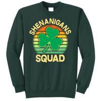 Shenanigans Squad Shamrock St Patricks Day Tall Sweatshirt