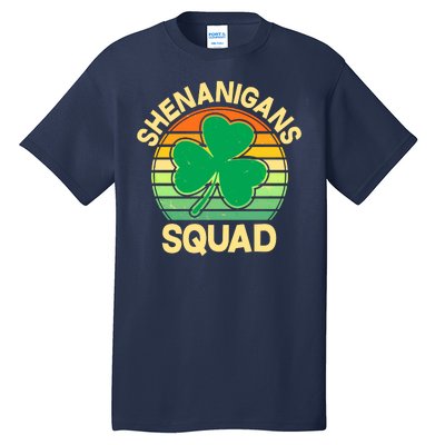 Shenanigans Squad Shamrock St Patricks Day Tall T-Shirt