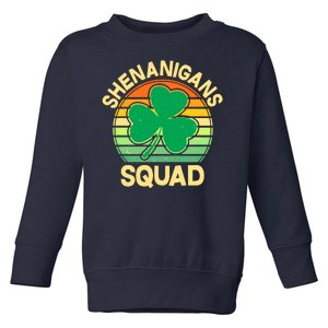 Shenanigans Squad Shamrock St Patricks Day Toddler Sweatshirt