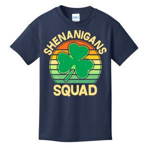 Shenanigans Squad Shamrock St Patricks Day Kids T-Shirt