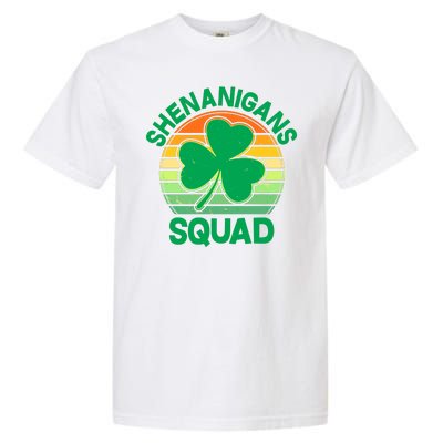 Shenanigans Squad Shamrock St Patricks Day Garment-Dyed Heavyweight T-Shirt