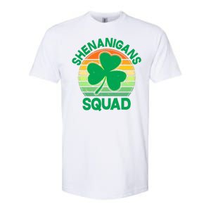 Shenanigans Squad Shamrock St Patricks Day Softstyle CVC T-Shirt