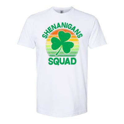 Shenanigans Squad Shamrock St Patricks Day Softstyle® CVC T-Shirt