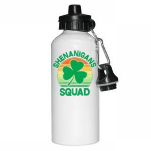 Shenanigans Squad Shamrock St Patricks Day Aluminum Water Bottle 