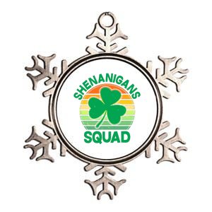 Shenanigans Squad Shamrock St Patricks Day Metallic Star Ornament