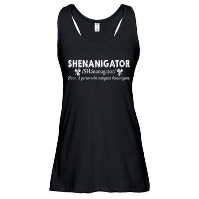 Shenanigator A Person Who Instigates Shenanigans Ladies Essential Flowy Tank