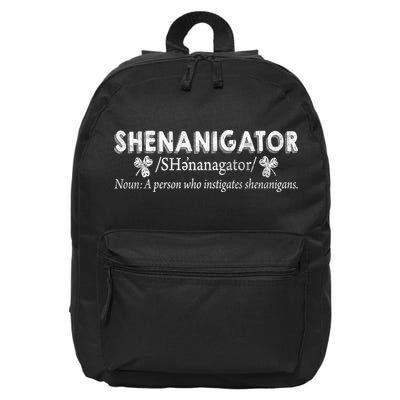 Shenanigator A Person Who Instigates Shenanigans 16 in Basic Backpack