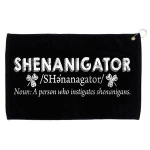 Shenanigator A Person Who Instigates Shenanigans Grommeted Golf Towel