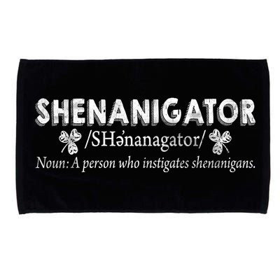 Shenanigator A Person Who Instigates Shenanigans Microfiber Hand Towel