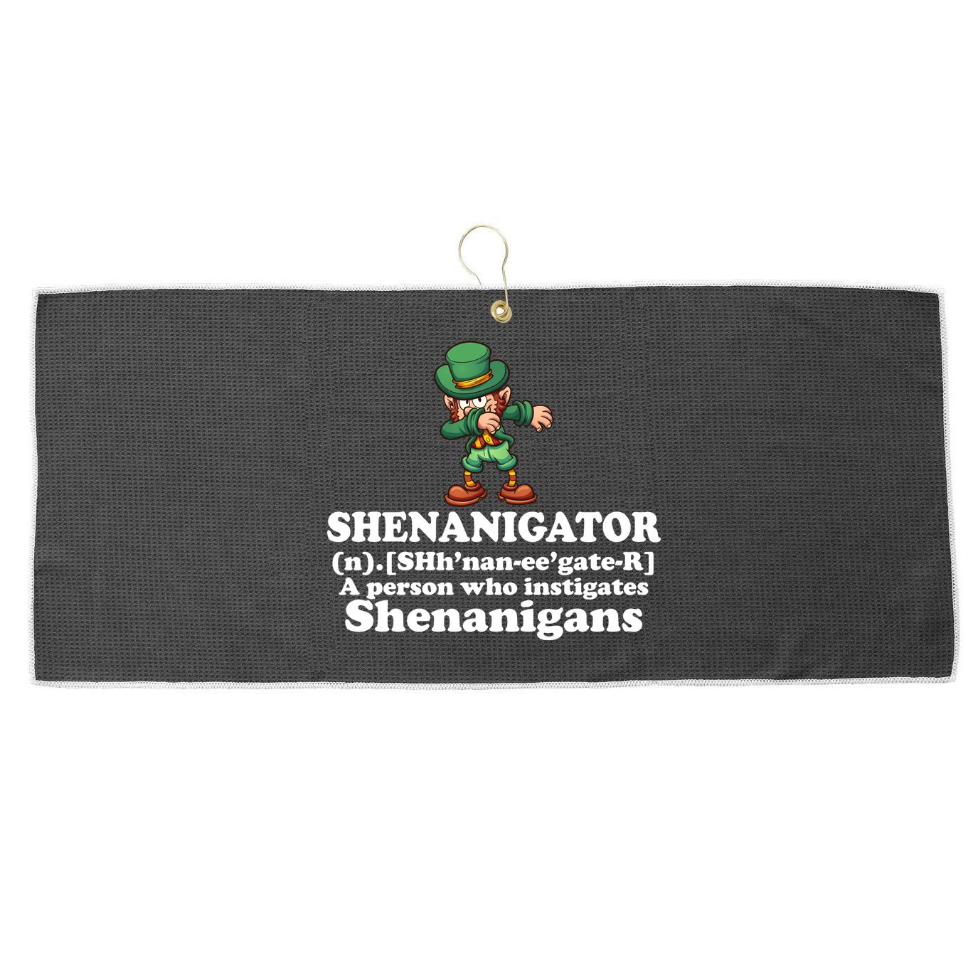 Shenanigator Definition Large Microfiber Waffle Golf Towel