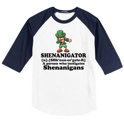 Shenanigator Definition Baseball Sleeve Shirt