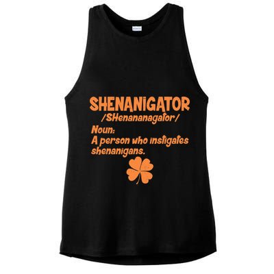 Shenanigator Definition Person Instigates Shenanigans  Ladies PosiCharge Tri-Blend Wicking Tank