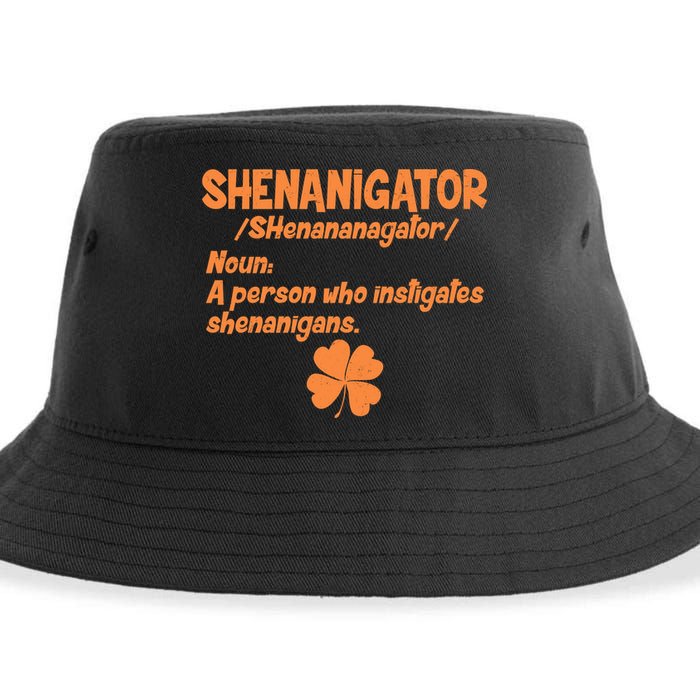 Shenanigator Definition Person Instigates Shenanigans  Sustainable Bucket Hat