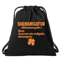 Shenanigator Definition Person Instigates Shenanigans  Drawstring Bag