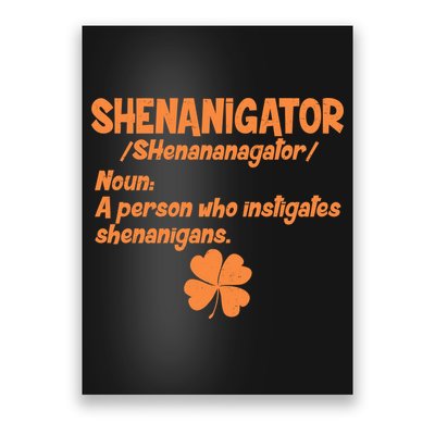Shenanigator Definition Person Instigates Shenanigans  Poster